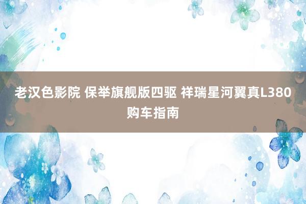 老汉色影院 保举旗舰版四驱 祥瑞星河翼真L380购车指南