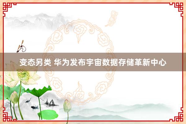 变态另类 华为发布宇宙数据存储革新中心
