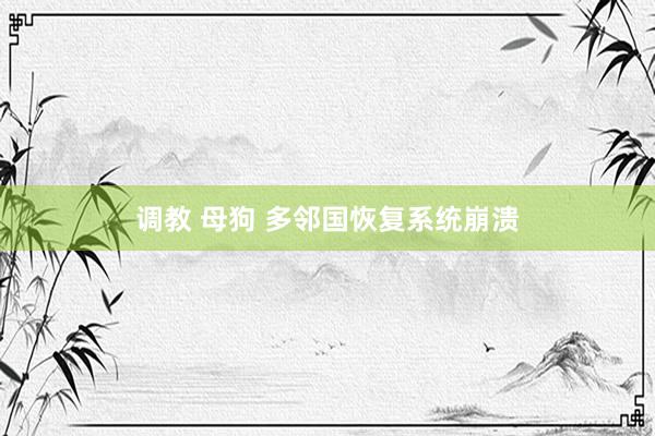调教 母狗 多邻国恢复系统崩溃
