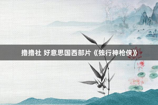 撸撸社 好意思国西部片《独行神枪侠》
