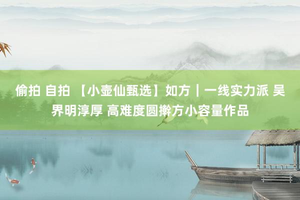 偷拍 自拍 【小壶仙甄选】如方｜一线实力派 吴界明淳厚 高难度圆擀方小容量作品