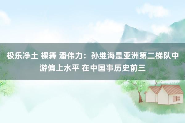 极乐净土 裸舞 潘伟力：孙继海是亚洲第二梯队中游偏上水平 在中国事历史前三